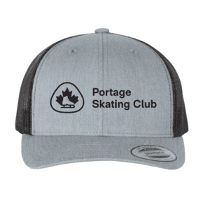 6606 Yupoong Adult Retro Trucker Cap - Heather Grey/Black