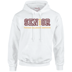 G185 Gildan Heavy Blend 8 oz., 50/50 Hooded Sweatshirt - White